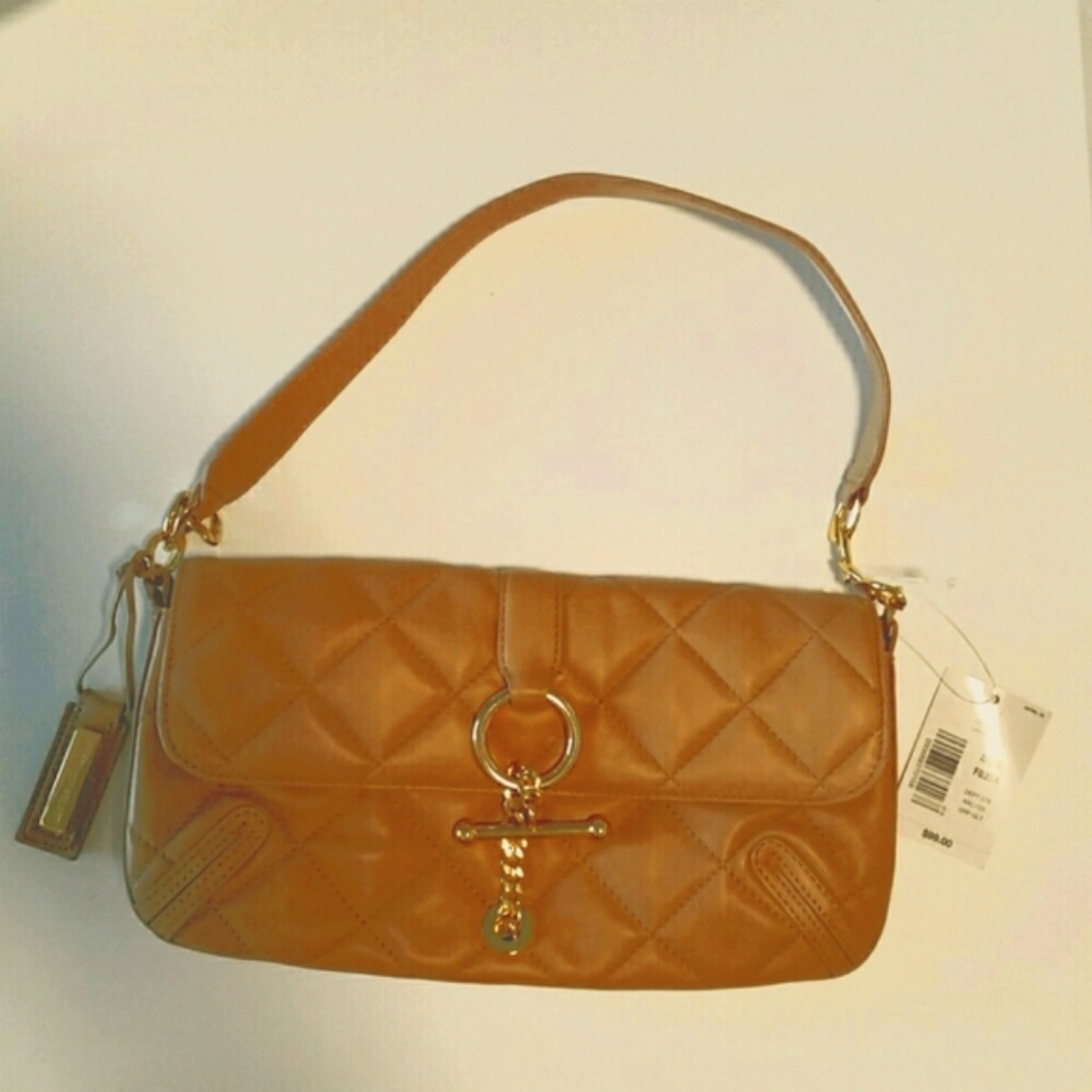 FLASH 4 HOURS! BRAND NEW GENUINE LEATHER ✨👜 quilted Baguette Quilted Purse